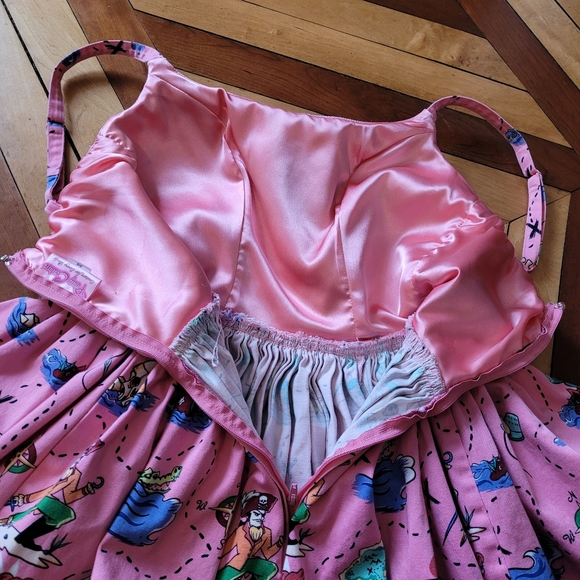 Pinupgirl Couture pink Neverland dress xs - Picture 7 of 8